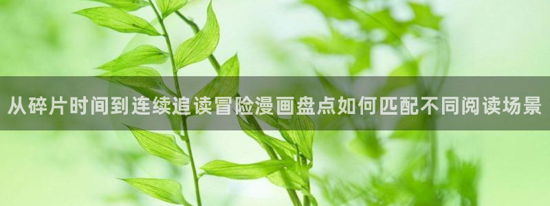漫蛙漫画在线入口:从碎片时间到连续追读冒险漫画盘点如何匹配不同阅读场景